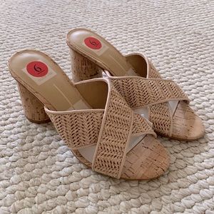 Dolce Vita Nude Sandal with Chunky Heel